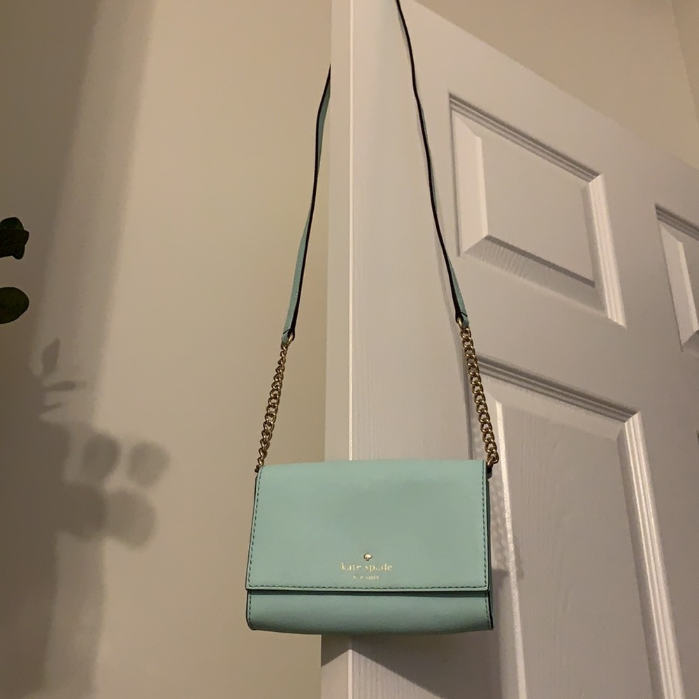 Kate Spade tiffany blue shoulder bag - Picture 2 of 3